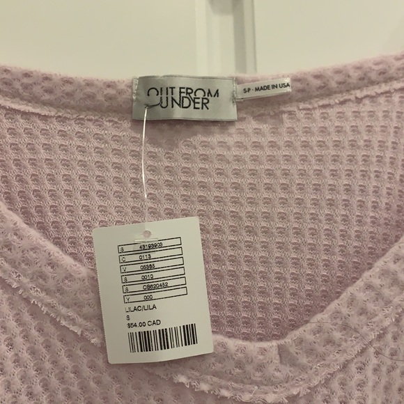 Out From Under - by Urban Outfitters-Cold shoulder waffle knit sweater top - Picture 3 of 4